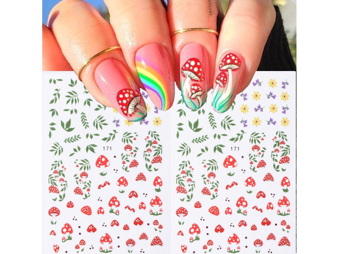 Kit de 2 pegatinas 3D para uñas con diseño de mal de ojo, decoración de uñas para verano.