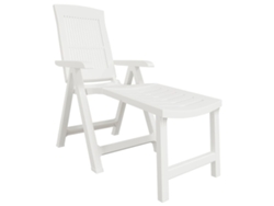 Chaise longue de plástico blanco EXCLUSIVA MAISON