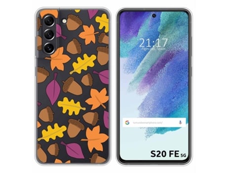 Carcasa Samsung Galaxy S21 FE 5G TUMUNDOSMARTPHONE Dibujos Transparente Multicolor