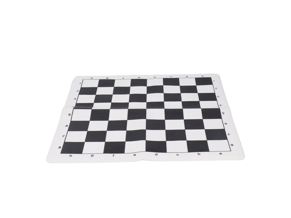 Tablero De Ajedrez Portátil De Pu Suave, Tamaño Estándar, 35x35 Cm, Para Viajes Y Acampada - Solo El Tablero