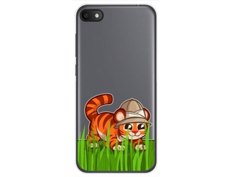 Carcasa Alcatel 1V 2019 TUMUNDOSMARTPHONE Dibujos Transparente Multicolor