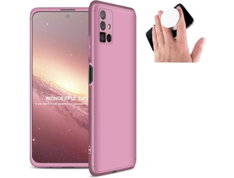 Funda y Popsocket Samsung M11 PHONESHIELD Slim Armor 360º Rosa
