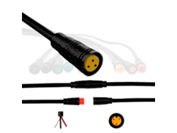 Conector Waterproof 8mm 3 Pin - 5f