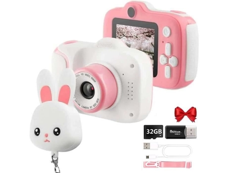 Cámara Digital Infantil 12 Mpixel 2'' Hd 1080P 32G Tarjeta SD para Niñas de 3 a 10 Años