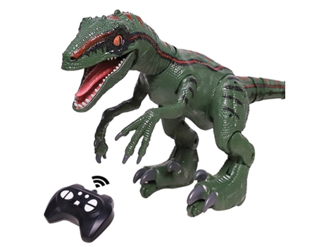 Control Remoto Animal Inteligente Robot Dinosaurio Verde Sin Caja