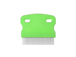 Peine antipiojos para perros y gatos, acero inoxidable, Care Green, corto