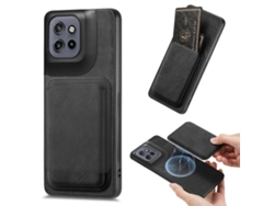 Funda Para Motorola Edge 50 Neo 5g Compatible Con Magsafe, Carcasa Trasera De Cuero Con Tarjetero Extraíble