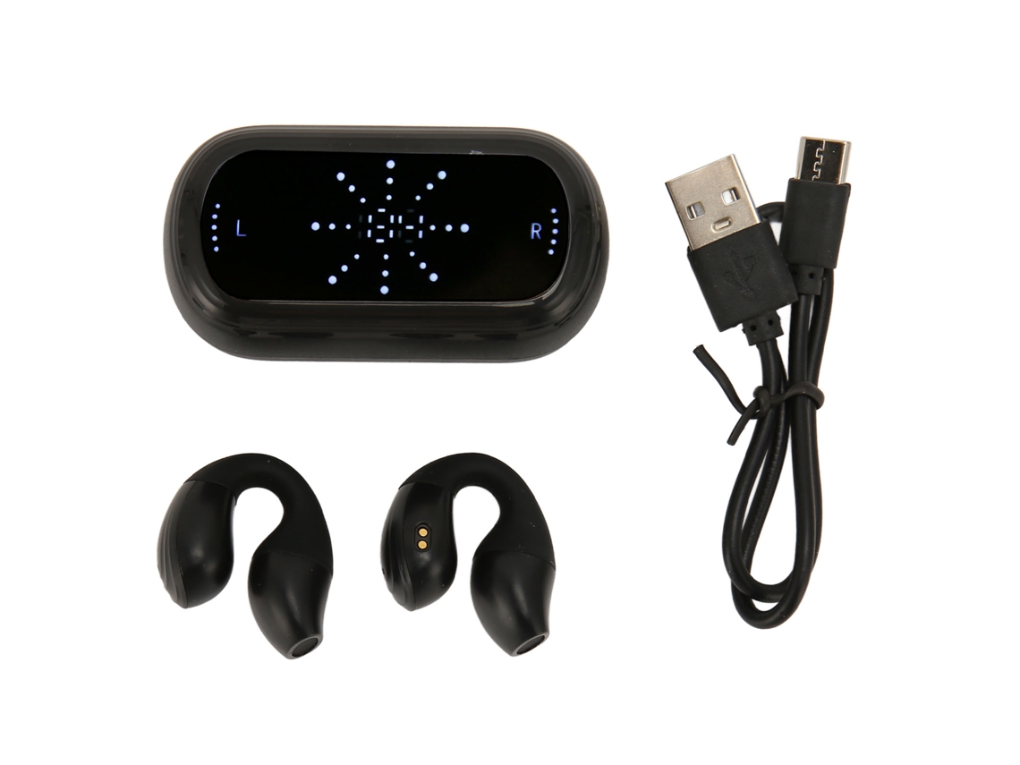 Audífonos De Oreja Abierta Con Clip Bluetooth 5.3 Reducción De Ruido Auriculares Deportivos