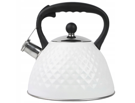 Hervidor de agua Tetera 3L silbante Blanco KARL HAUSMANN