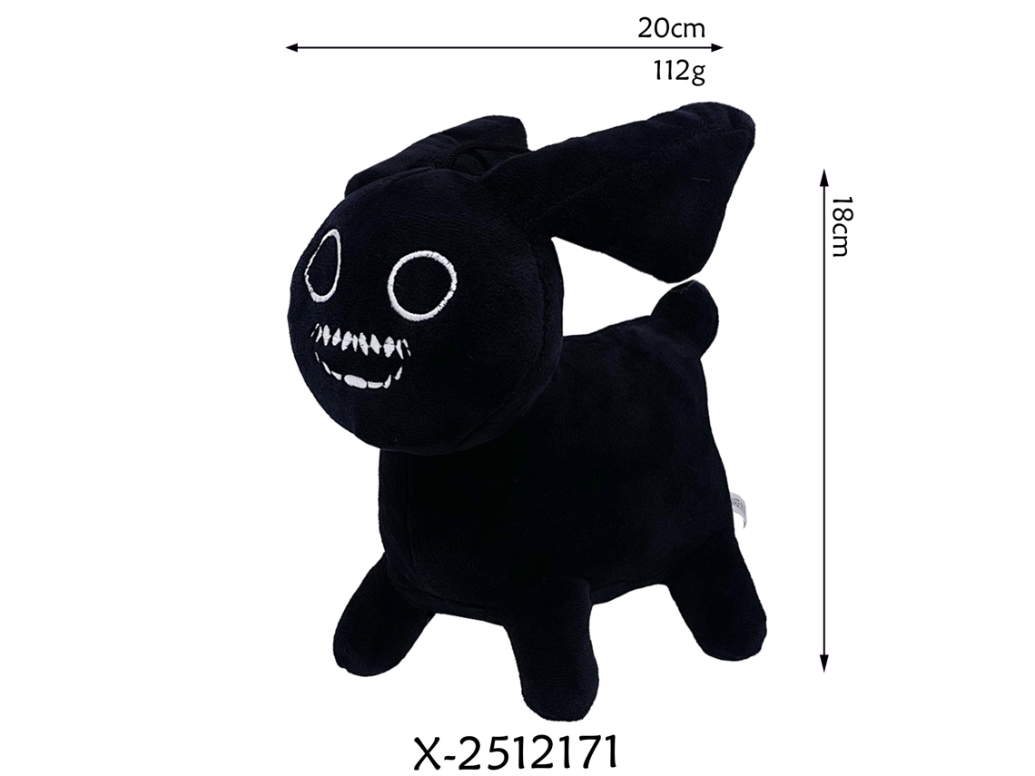 Peluche De Conejo Negro Forsaken Chance, Del Juego The Forgotten Game, 112 G, 18 Cm.