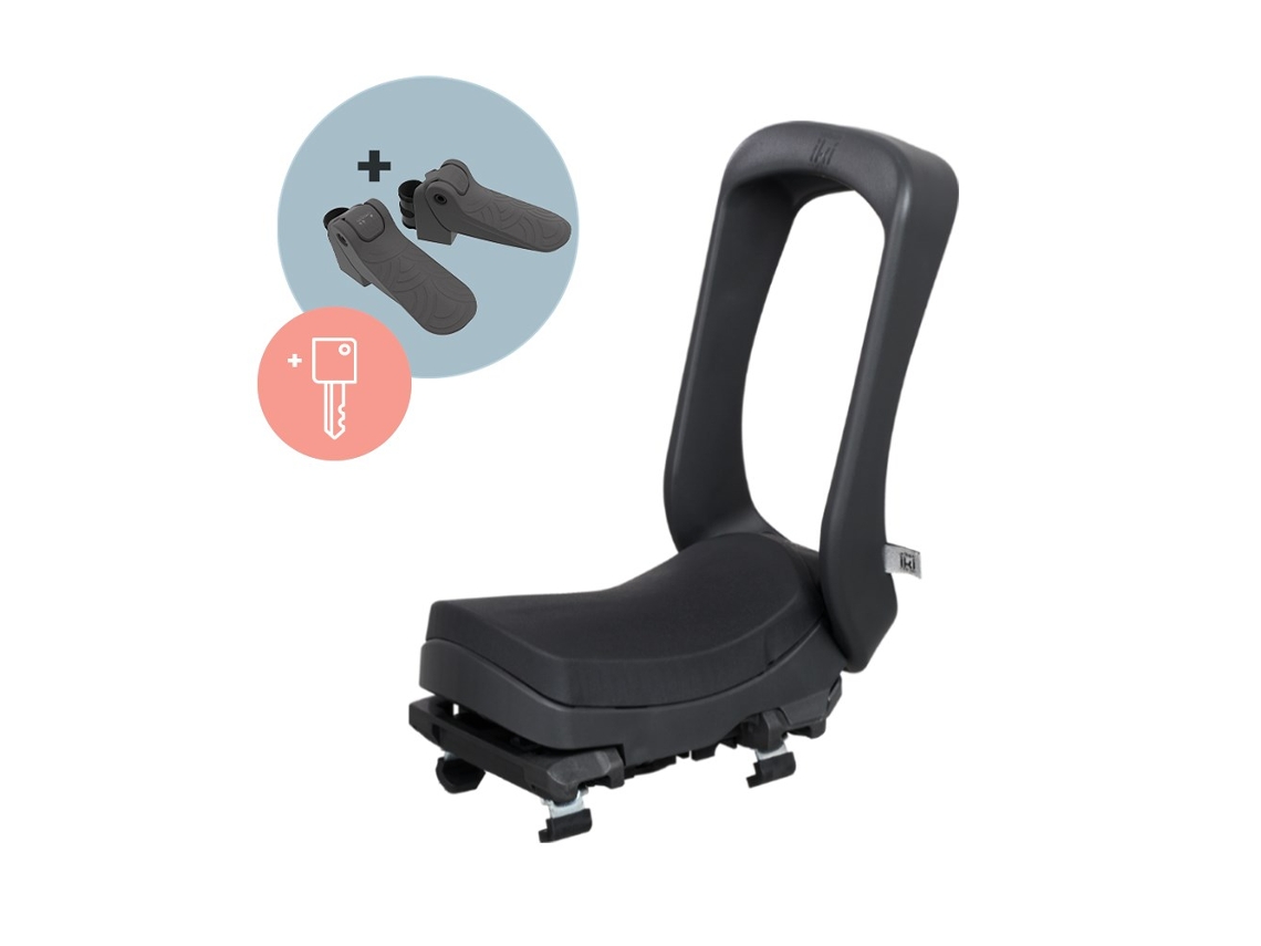 Asiento de maletero Junior Negro/Negro Juego de llaves Cerradura Urban Iki