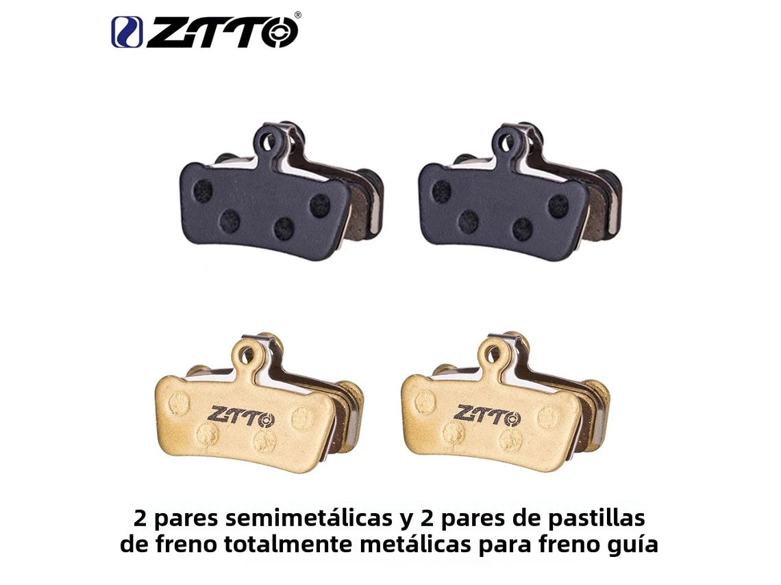 Pastillas de freno de disco de 4 pistones Ztto para bicicleta de montaña (4 pares) para Guide G2 Rsc Xo Trail E9 E7vayotoy