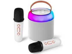 Mini Máquina De Karaoke Con 2 Micrófonos Sin Hilo Para Niños Y Adultos Juguete Portátil Con Altavoz Bluetooth Para Niñas Y Niños Yemaesre