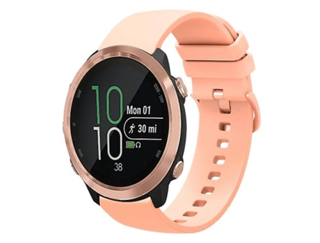 Correa De Reloj Inteligente Para Garmin Forerunner 645, Banda De Reloj De Silicona Suave De Color Sólido Rosa De 20Mm VENISYMLIS