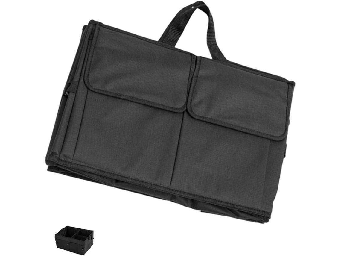 Caja Organizadora Para Maletero De Coche Con Asa, Compartimentos Para Suv, Práctico Almacenamiento Para Exteriores.
