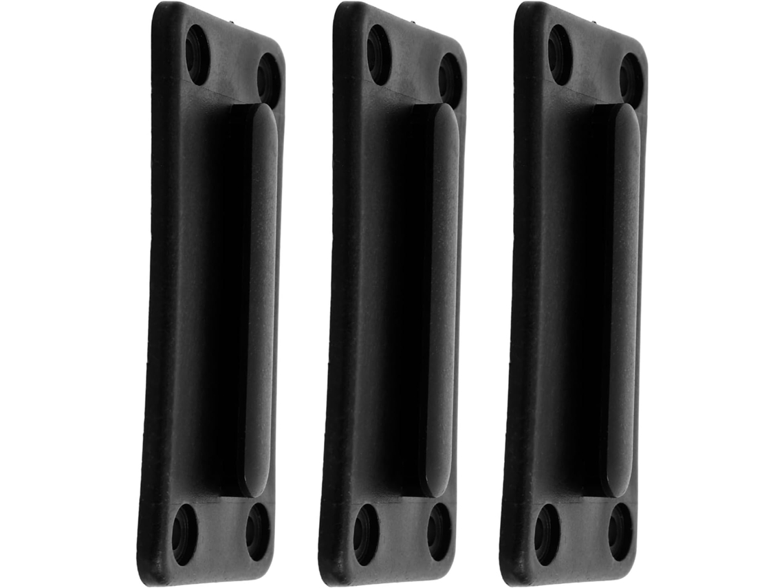 Receptor Pared Cinturón Retráctil Abs Negro Compatible Control Multitudes Fácil Instalación Juego 3 Piezas