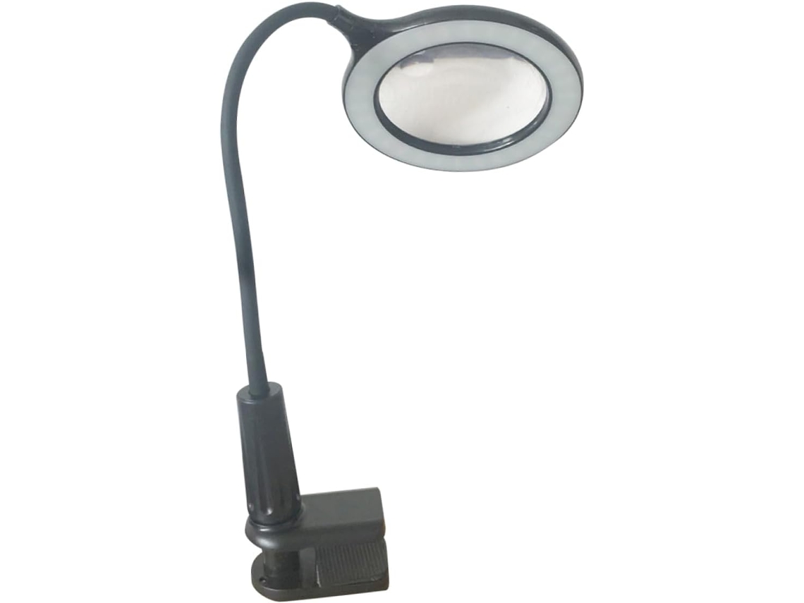 Lámpara De Aumento Led Plegable Con Pinza De Cuello De Cisne, Luz De Lectura Para Costura Y Manualidades.