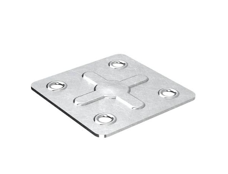 Placa cuadrada 40-40 zincada 0,7mm 2230
