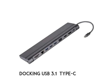 Estación de acoplamiento USB 3.1 tipo C Nlx-Tc-Dock1 NILOX