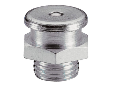 UMETA-4402262-100 Engrasadores rectos de cabeza plana DIN 3404 tipo M22/L (R.1/4"-19 BSPP x L.28 x Ø22 acero)
