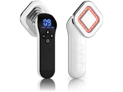 Masajeador corporal de mano Sr Rf63 con función de calor, herramienta de belleza inalámbrica para uso doméstico con 10 niveles, blanco Bestvite