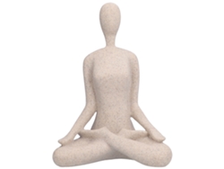 Estatua de postura de yoga en arena y resina decorativa para el hogar y la oficina