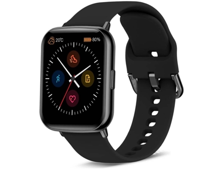 Smartwatch MDUG Monitor de Frequência Cardíaca Preto