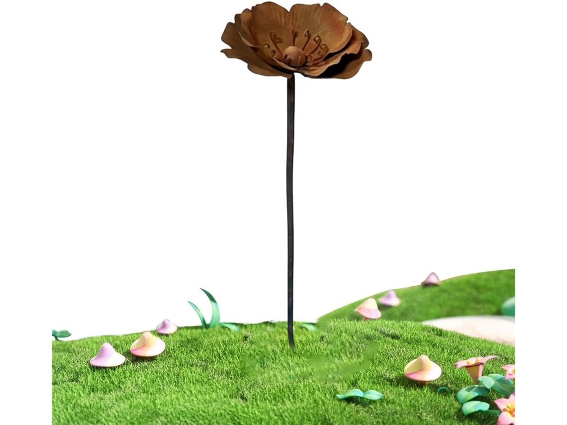 Estacas Metálicas Para Jardín,s A La Intemperie, Oxidadas, Decoración Para Exteriores, Primavera, Para Patio, Jardín,