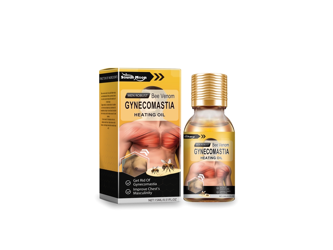 Aceite reafirmante y moldeador para el pecho masculino