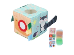 Caja de pañuelos de juguete para bebés, caja sensorial para bebés y niños, juguete sensorial para bebés