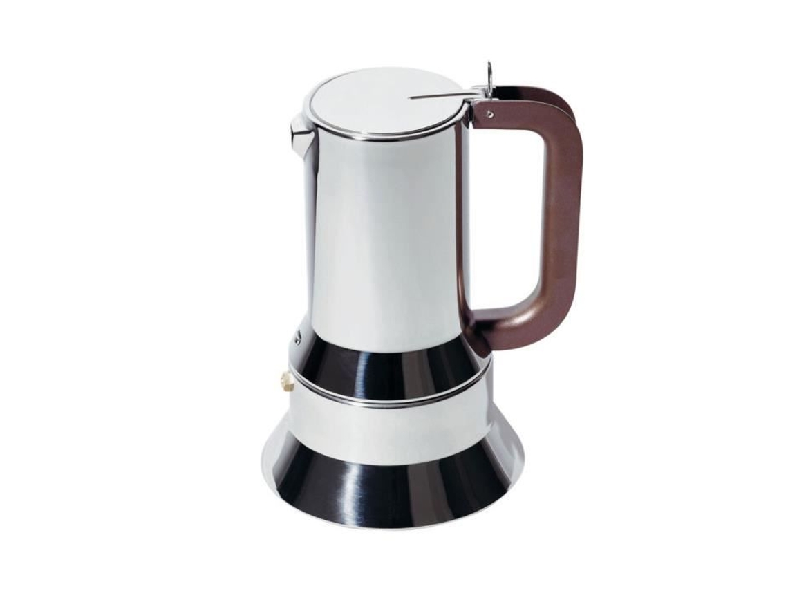 Cafetera espresso Alessi 9090 M de acero para 10 tazas
