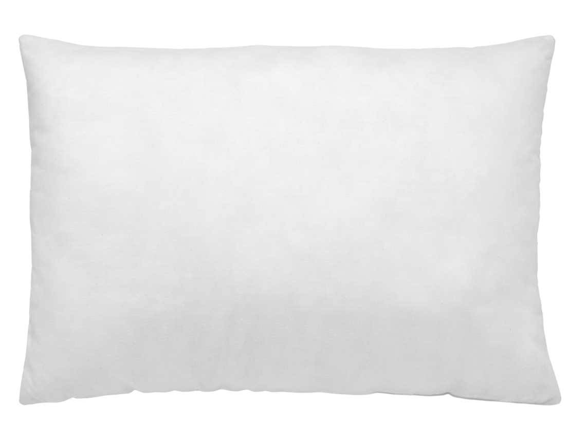 Funda de Almohada NATURALS Funda Almoahda Lisa Extra Fabricado Algodón Blanco (45x90)