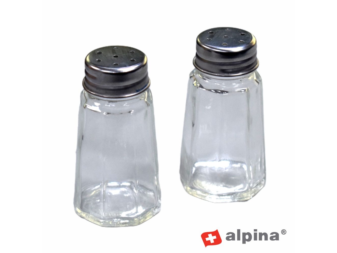 Juego De 2 Botes Para Especias De 3,5 X 7,5 Cm Alpina