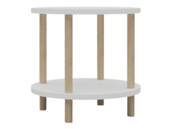Mesa auxiliar Ves 49xø42 cm blanca [EN.CASA]