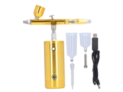 Kit De Aerógrafo Portátil Recargable Con Compresor Ajustable De 8-9 Psi Y 7-7,5 Lpm.