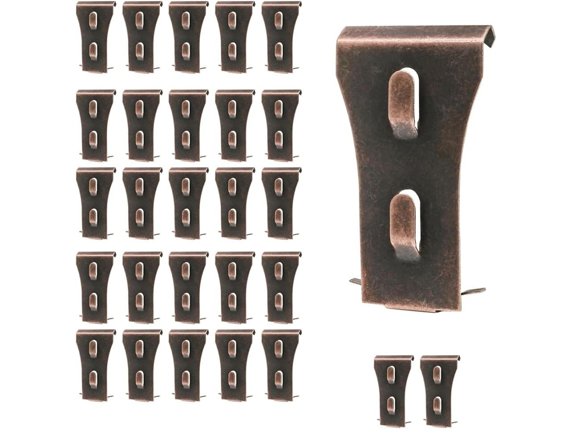 Paquete De 28 Clips Para Paredes De Ladrillo, Acero, Soportes Exteriores De Alta Resistencia, Metal.