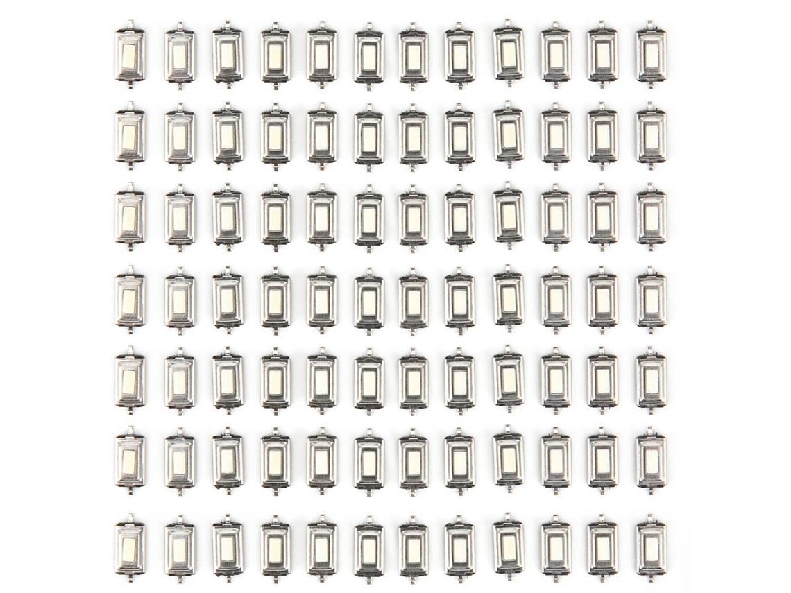 200 unidades de microinterruptores táctiles de 6x3x2,5 mm para productos electrónicos.