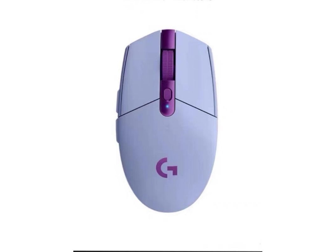 Ratón Inalámbrico Para Juegos, Sensor Hero 12k, 12000 Dpi, Ligero, 6 Botones Programables, 250 Horas De Autonomía, Pc/mac - Morado