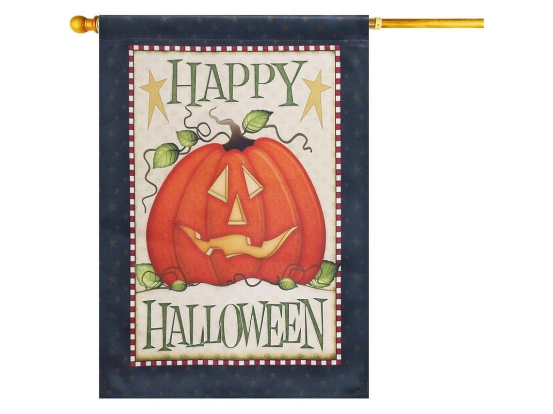 Bandera De Jardín, Casa De Halloween, Calabaza Feliz De Doble Cara