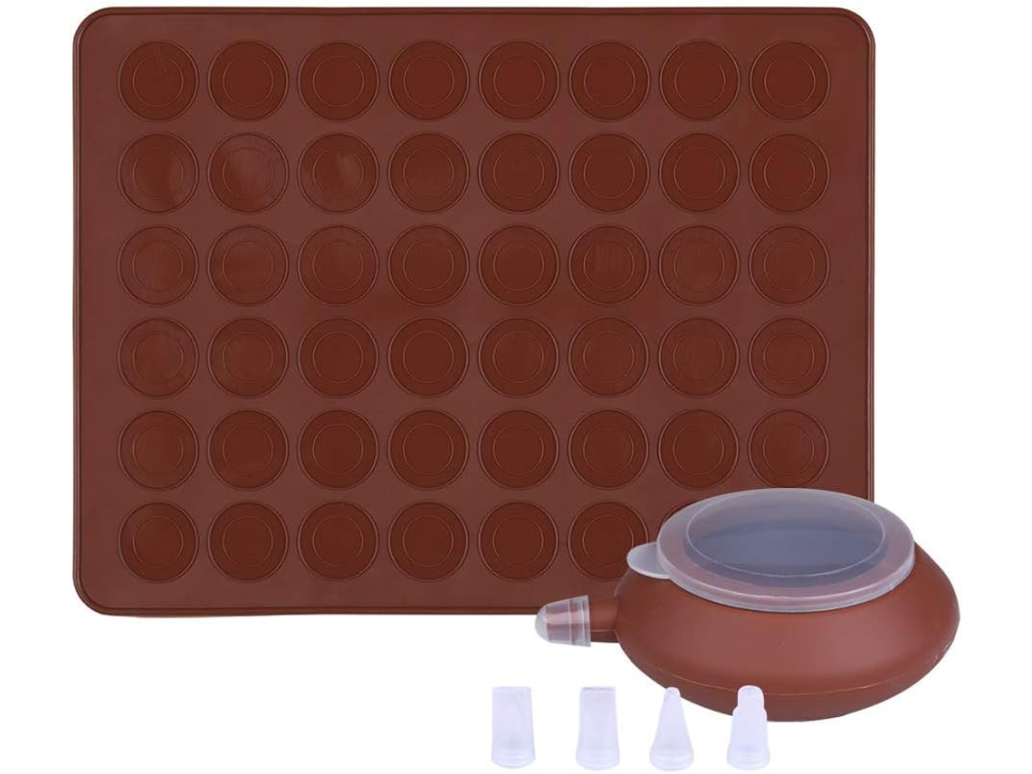 VVJIJILLY Tapete De Silicone Para Assar Macaron Perfection, Superfície Antiaderente Reutilizável E Segura Para Alimentos, Para Assar Alimentos Saudáveis No Forn