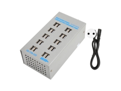 Estación De Carga Usb De 75 W Con 20 Puertos, Concentrador Multicargador Con Protección De Circuito Y Enchufe Europeo.