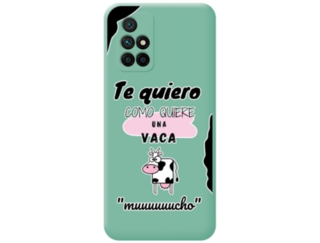 Carcasa Xiaomi Redmi 10 TUMUNDOSMARTPHONE Silicona Líquida Dibujos Verde