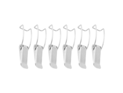 Dk019 Pestillo De Cerrojo Pestillo De Palanca Enganches Resorte Abrojos Para Tapa De Olla Sin Vapor Plated Hierro Níquel 6pcs