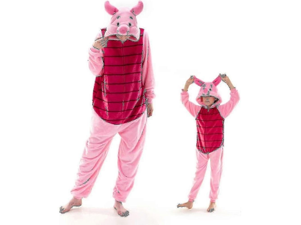 Pijama Enterizo De Franela Unisex Para Adultos, Disfraz De Animal, Ropa De Dormir Para Halloween, Tallas S-xl Y Tallas Para Niños 85-125 Luolv