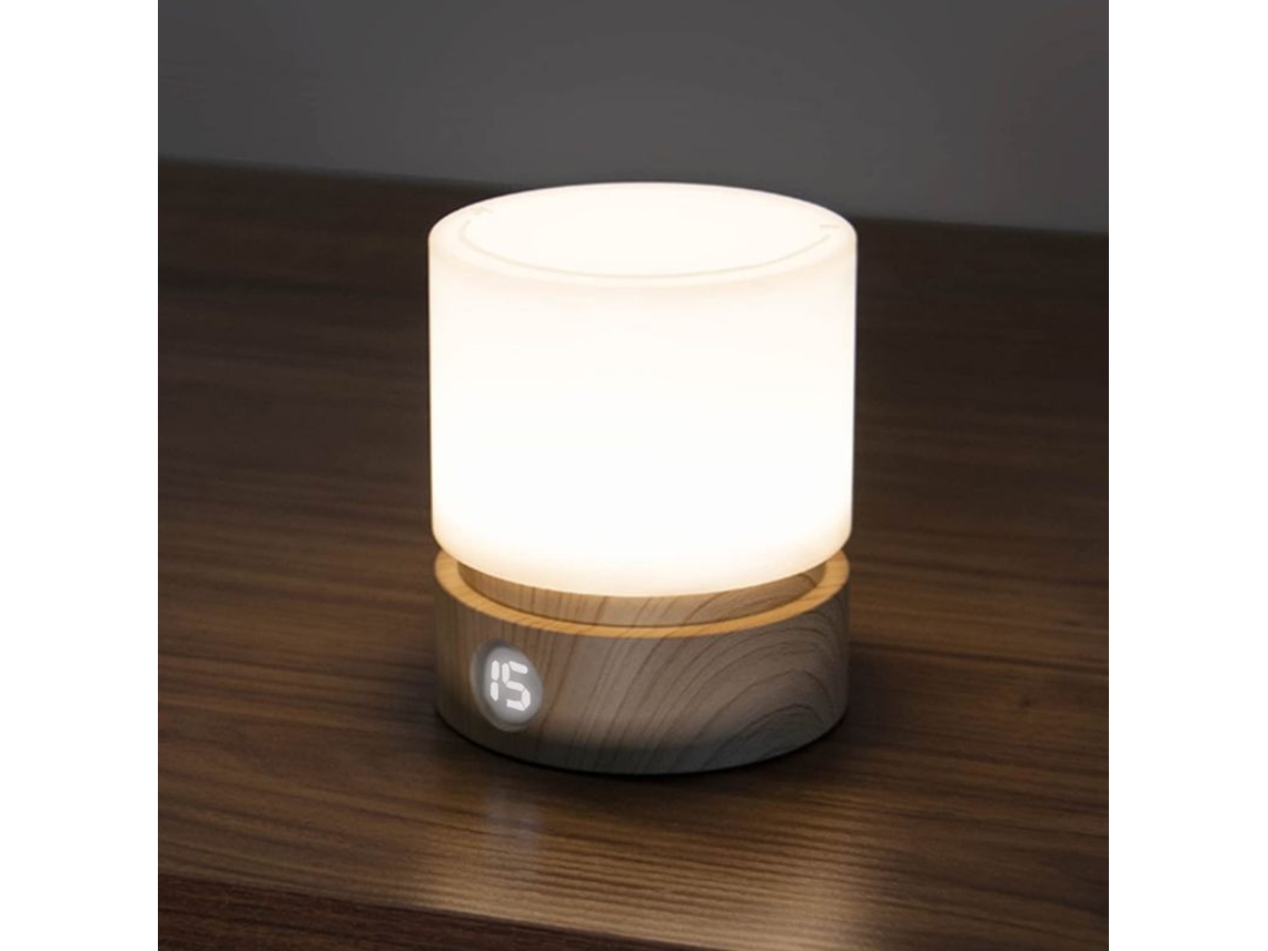 Luz Nocturna Con Temporizador, Modo De Respiración Y Batería Recargable Diseño Sencillo Y Portátil.