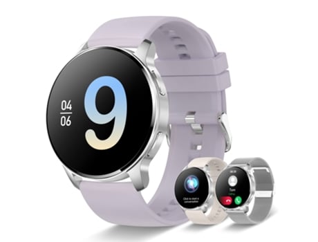 Reloj inteligente para mujer, reloj deportivo con pantalla táctil de 1, 32 pulgadas, podómetro deportivo resistente al agua con función de teléfono...