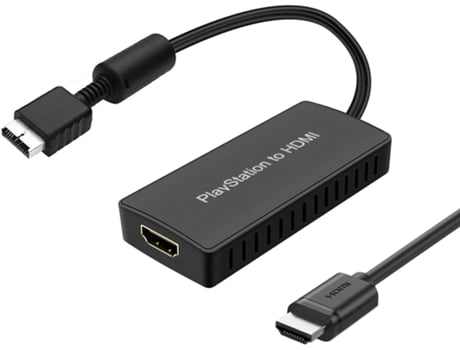 Adaptador de PS2 a HDMI Cable HDMI de PS2 Convertidor de PS2 a HDMI compatible con aspecto de pantalla 4:3/16:9 VENISYMLIS