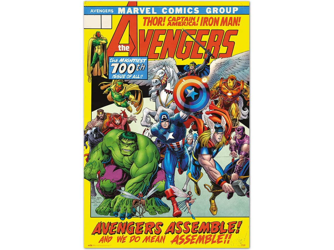 Poster Los Vengadores Edicion 100 Marvel Comics
