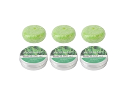 3pcs Jabón Shampoo De Romero Para Crecimiento Capilar Limpiador Profundo Y Nutritivo Barra Portátil