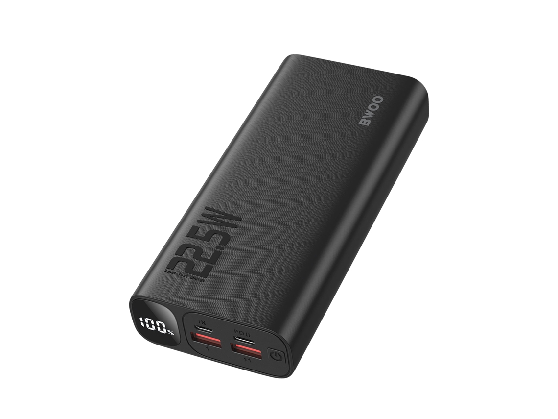 Batería Externa 20000mah 2 Usb Usb-c Led Compacta